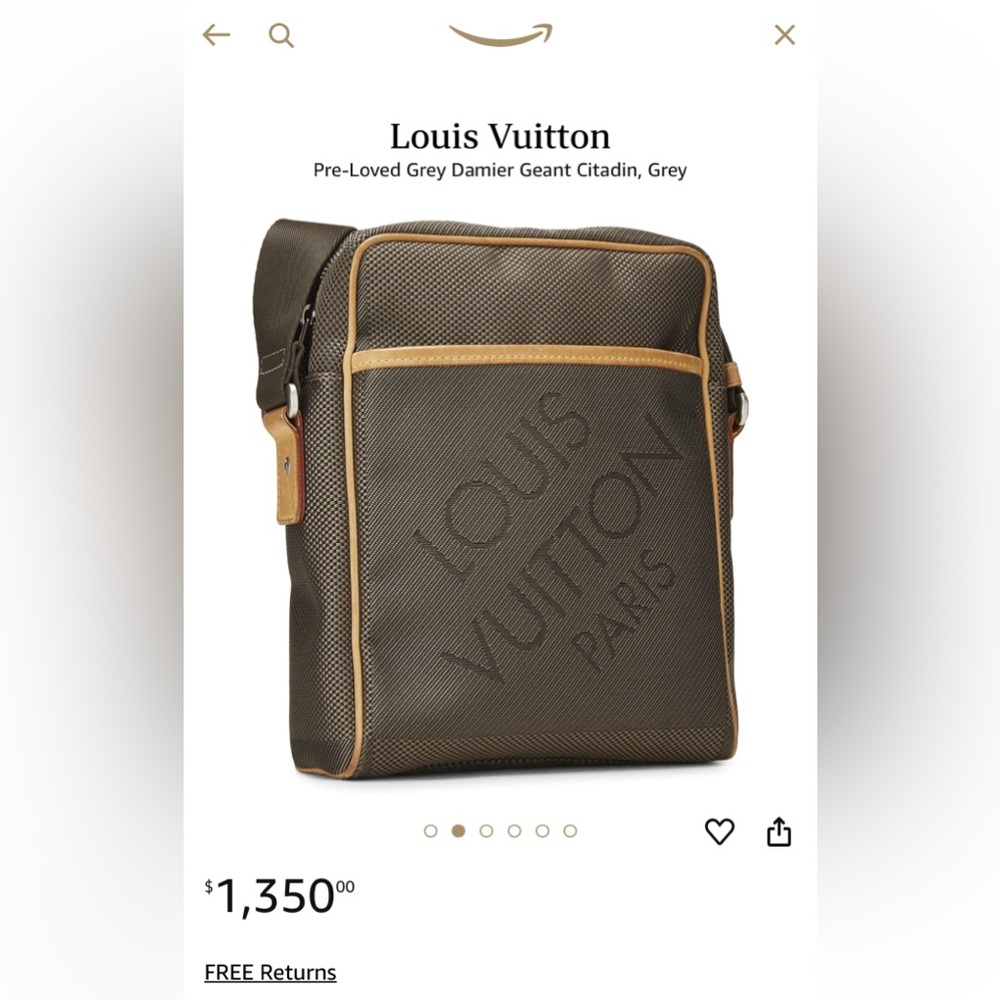 UNISEX Vintage LOUIS VUITTON TERRE DAMIER GEANT CITADIN MESSENGER BAG 🔥